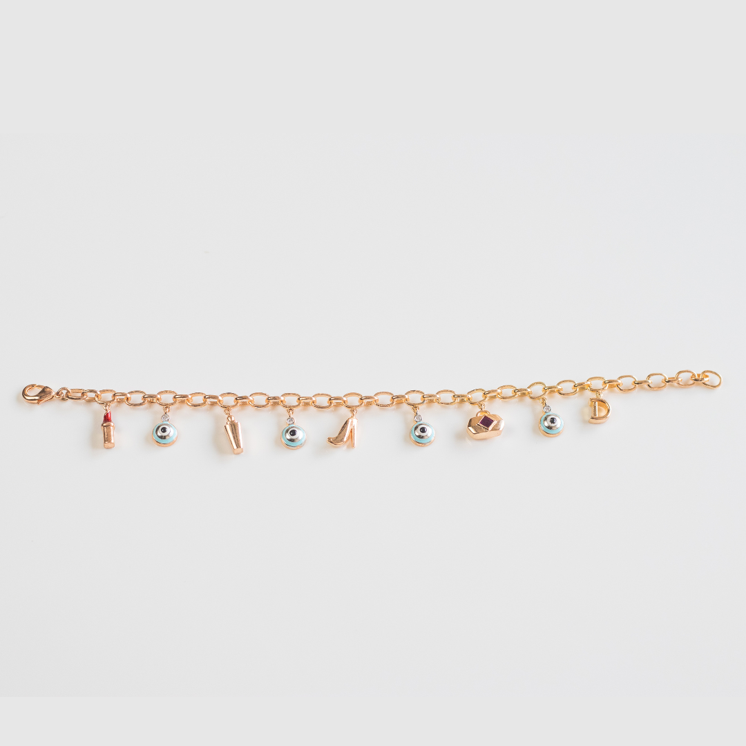 Gold plated contemporary bracelet