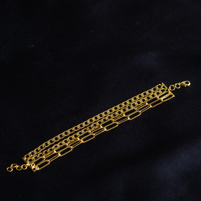 Gold plated contemporary bracelet